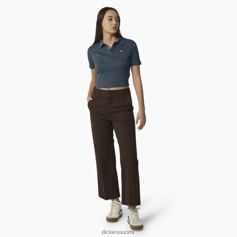 Dickies naiset tallasee lyhythihainen lyhennetty poolo ilmavoimien sininen (af) vaatteet Z844X2129