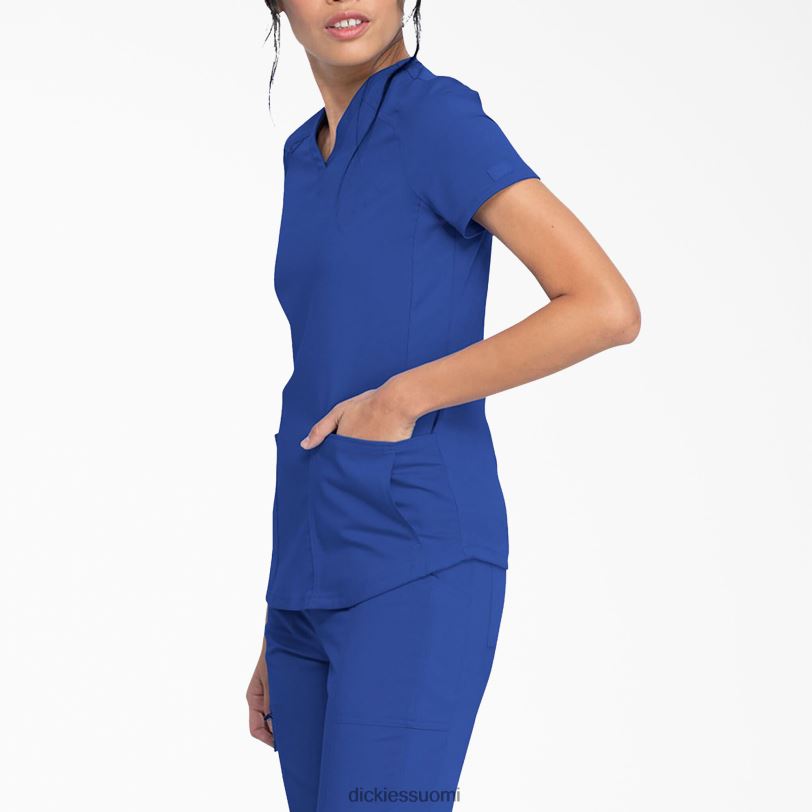 Dickies naiset tasapainoinen v-kaula-aukkoinen kuorintatoppi, jossa vetoketjutasku galaksinsininen (gbl) vaatteet Z844X2477