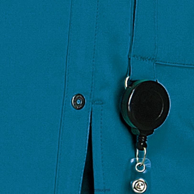 Dickies naiset xtreme stretch v-kaula-aukkoinen kuorintatoppi karibian sininen (crb) vaatteet Z844X2463