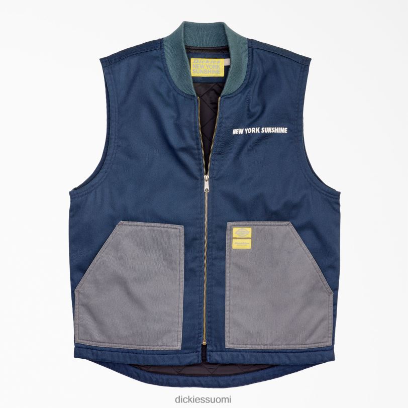 Dickies miehet new york sunshine twill install team vest tumma laivasto (dn) vaatteet Z844X1185