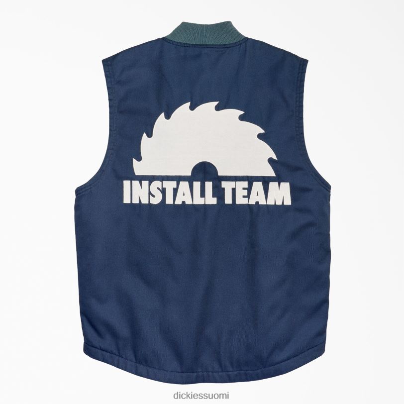 Dickies miehet new york sunshine twill install team vest tumma laivasto (dn) vaatteet Z844X1185
