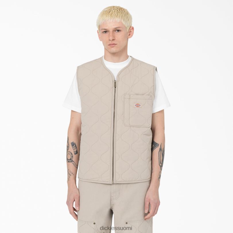 Dickies miehet thorsby liner -liivi hiekkakivi (ss) vaatteet Z844X1123