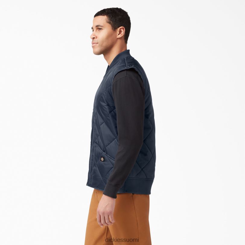 Dickies miehet timanttitikattu liivi tumma laivasto (dn) vaatteet Z844X1023