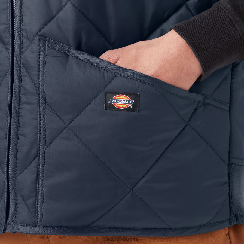 Dickies miehet timanttitikattu liivi tumma laivasto (dn) vaatteet Z844X1023