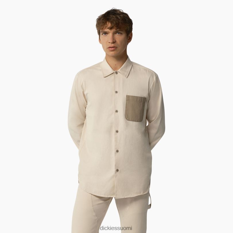 Dickies miehet 1922 pitkähihainen paita huuhdeltu luonnonvaahtera (rntma) vaatteet Z844X934