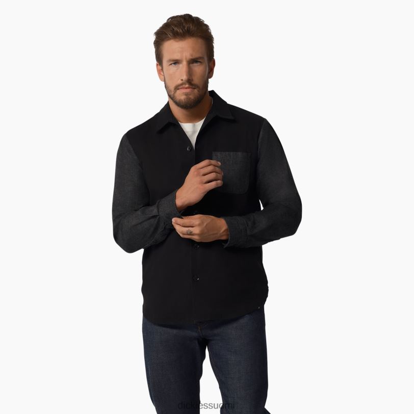 Dickies miehet 1922 pitkähihainen paita huuhdeltu musta (rbk) vaatteet Z844X933