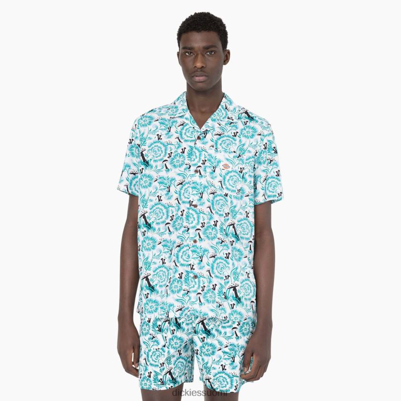 Dickies miehet Roseburg lyhythihainen paita sininen kukkaprintti (gg2) vaatteet Z844X588