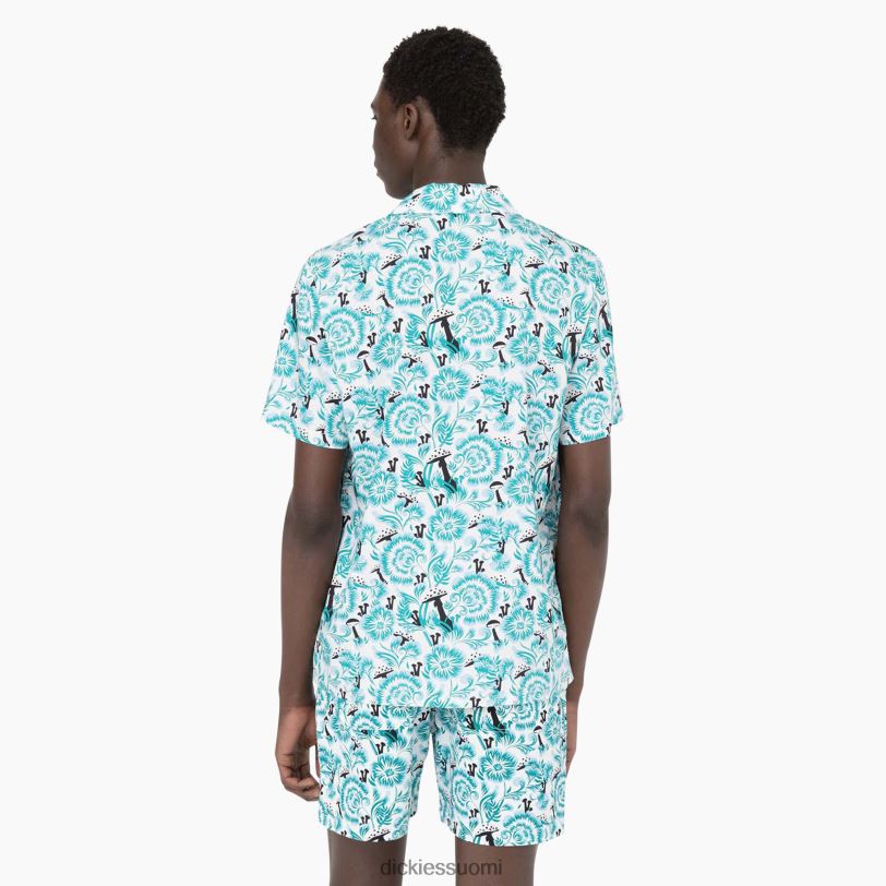 Dickies miehet Roseburg lyhythihainen paita sininen kukkaprintti (gg2) vaatteet Z844X588