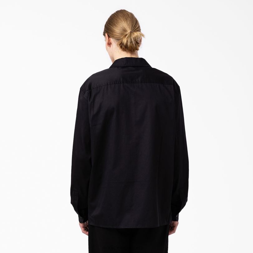 Dickies miehet Westover pitkähihainen paita musta (bkx) vaatteet Z844X837