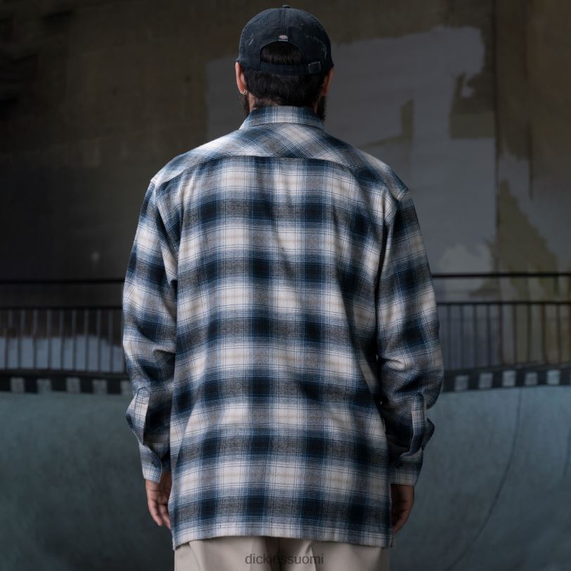 Dickies miehet ronnie sandoval harjattu flanellipaita sininen ombre-ruudullinen (ol2) vaatteet Z844X730