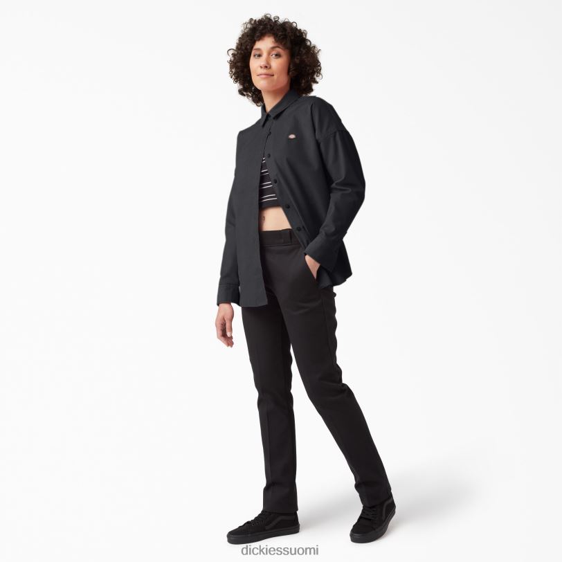 Dickies naiset halleyville ylisuuri vakosamettipaita musta (bkx) vaatteet Z844X2184