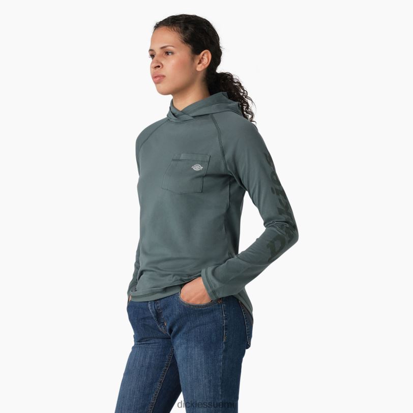 Dickies naiset viilentävä aurinkopaita lincoln green (ln) vaatteet Z844X1665