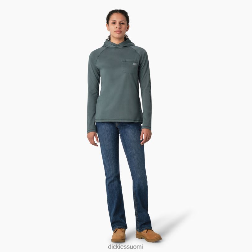 Dickies naiset viilentävä aurinkopaita lincoln green (ln) vaatteet Z844X1665