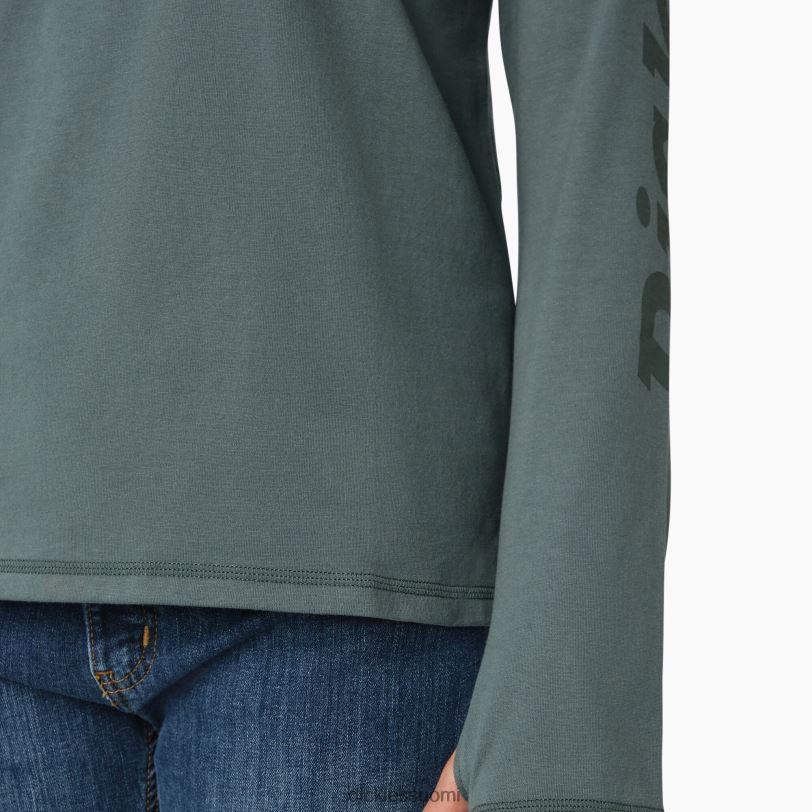 Dickies naiset viilentävä aurinkopaita lincoln green (ln) vaatteet Z844X1665