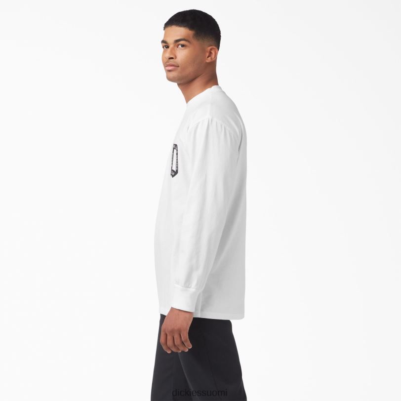 Dickies miehet Union Springs pitkähihainen t-paita valkoinen (wh) vaatteet Z844X836