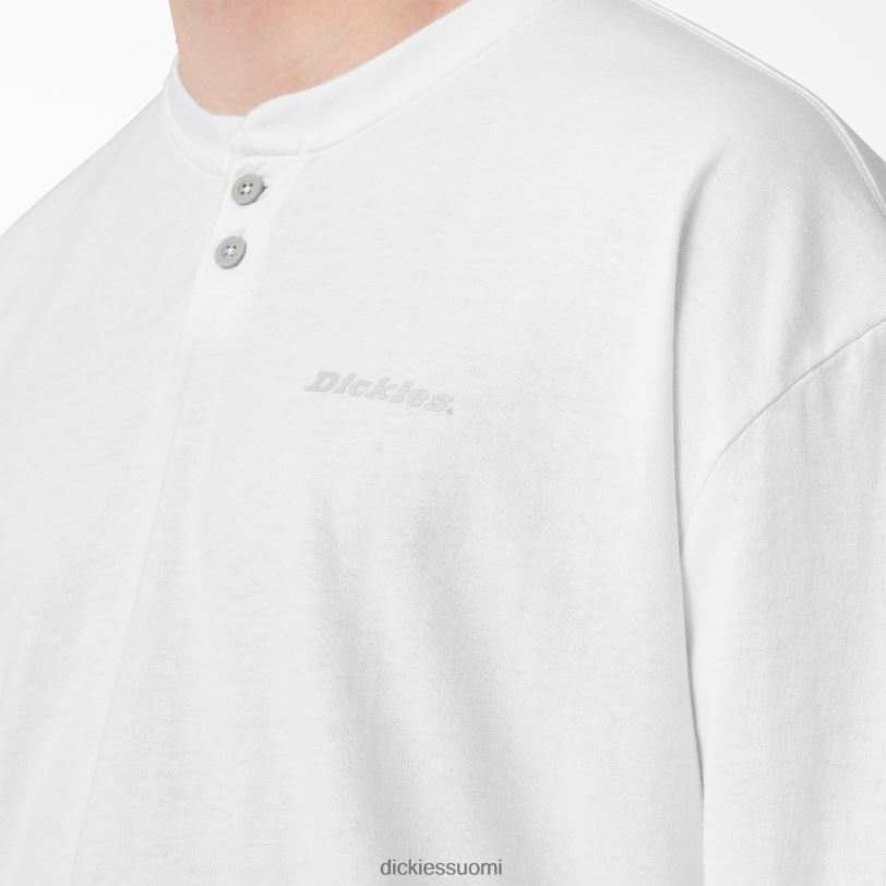 Dickies miehet pitkähihainen henley t-paita valkoinen (wh) vaatteet Z844X810