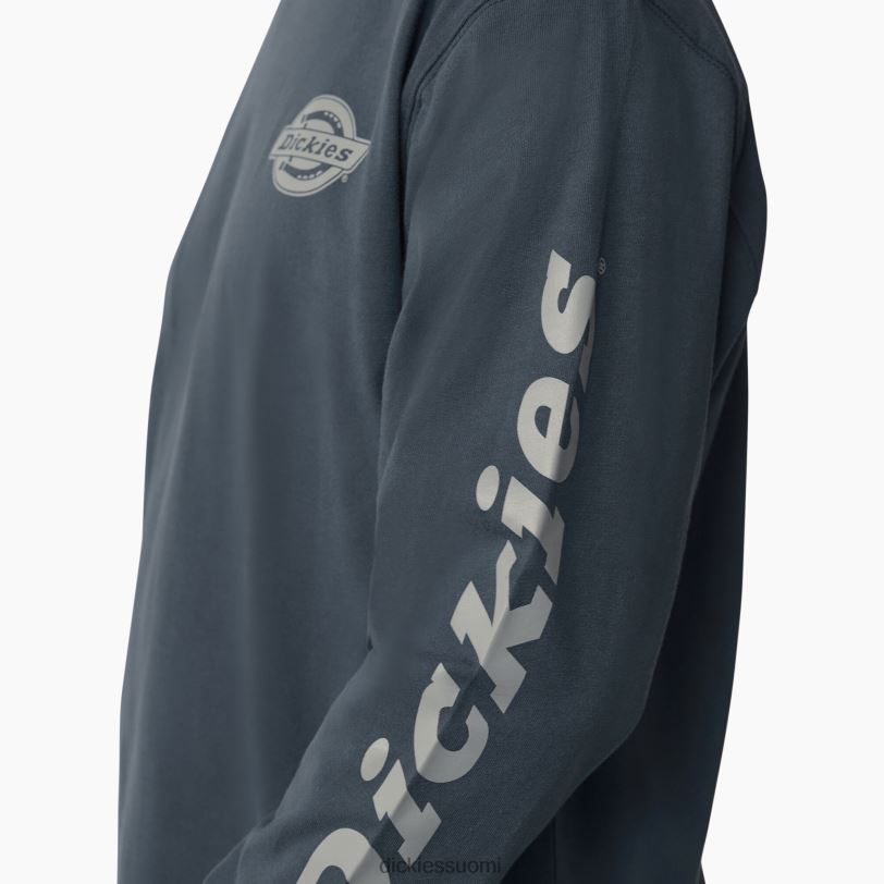 Dickies miehet pitkähihainen raskas logo-t-paita ilmavoimien sininen (af) vaatteet Z844X867