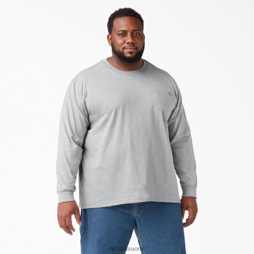 Dickies miehet pitkähihainen raskas t-paita kanervan harmaa (hg) vaatteet Z844X610