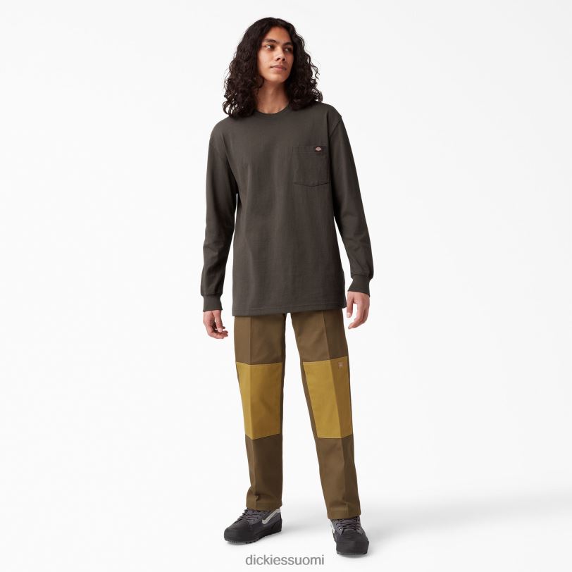 Dickies miehet pitkähihainen raskas t-paita suklaanruskea (cb) vaatteet Z844X603