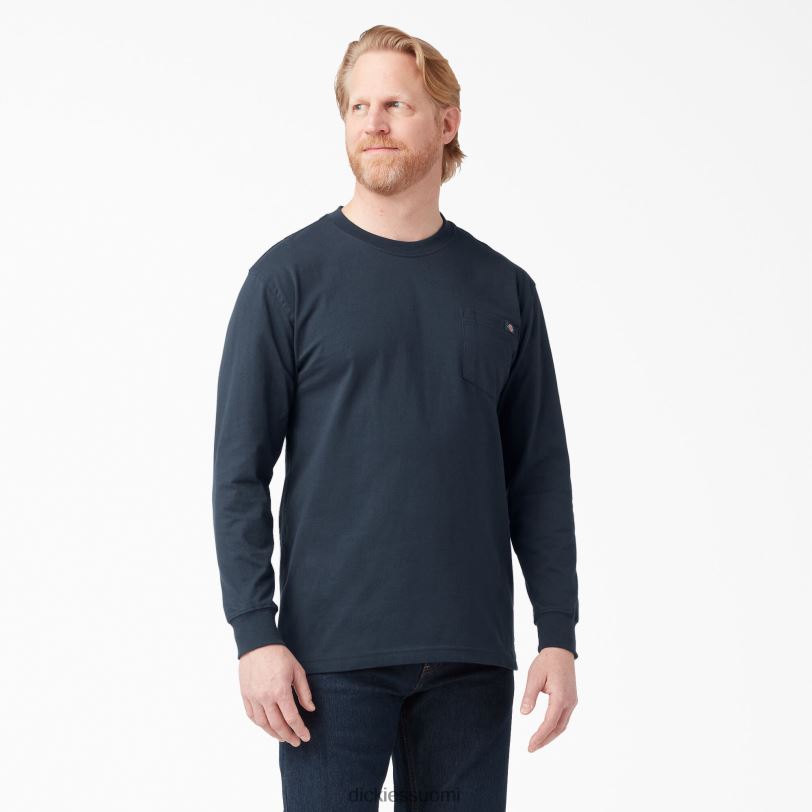 Dickies miehet pitkähihainen raskas t-paita tumma laivasto (dn) vaatteet Z844X605