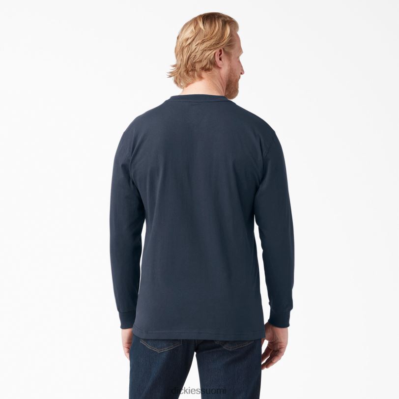 Dickies miehet pitkähihainen raskas t-paita tumma laivasto (dn) vaatteet Z844X605