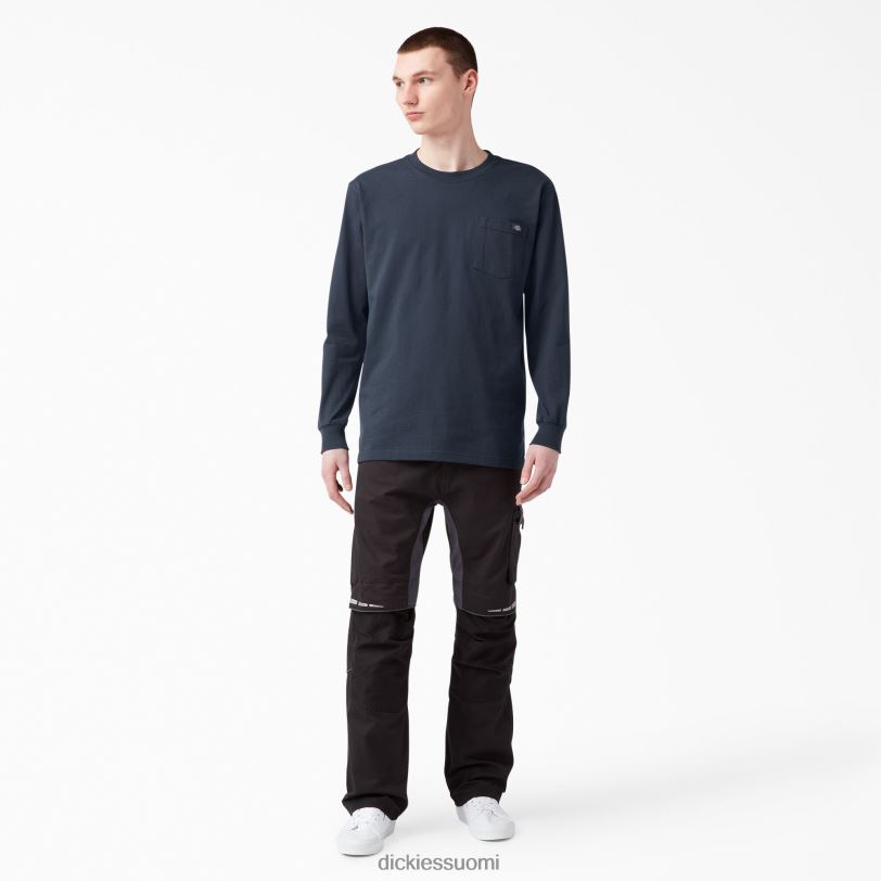 Dickies miehet pitkähihainen raskas t-paita tumma laivasto (dn) vaatteet Z844X605