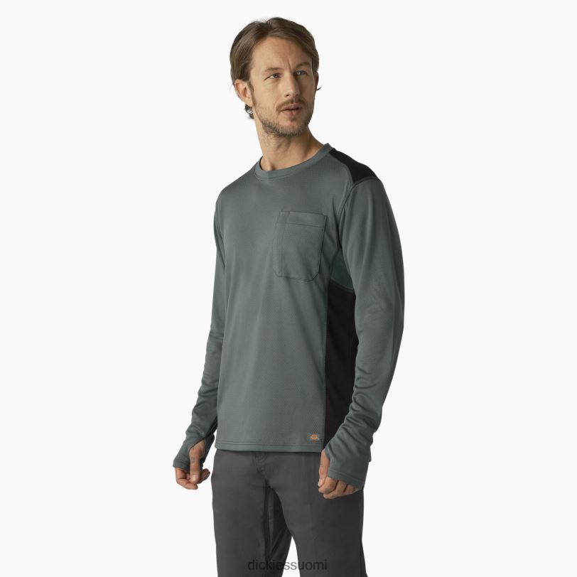 Dickies miehet temp-iq 365 pitkähihainen t-paita lincoln green (ln) vaatteet Z844X704