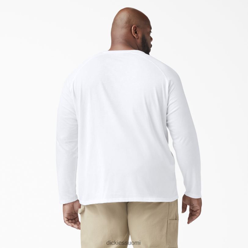 Dickies miehet viilentävä pitkähihainen t-paita valkoinen (wh) vaatteet Z844X622