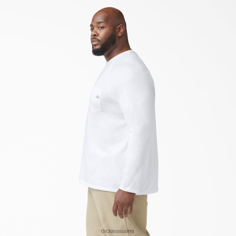 Dickies miehet viilentävä pitkähihainen t-paita valkoinen (wh) vaatteet Z844X622