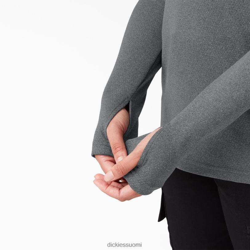 Dickies naiset temp-iq 365 pitkähihainen t-paita tummanharmaa kanerva (ghf) vaatteet Z844X1694