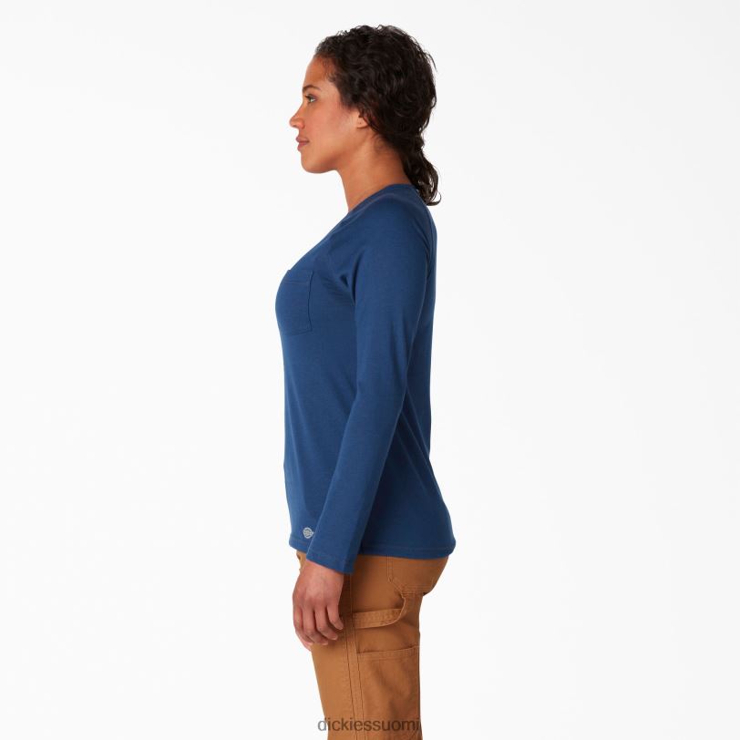 Dickies naiset viilentävä pitkähihainen t-paita dynaaminen laivasto (dy2) vaatteet Z844X1631