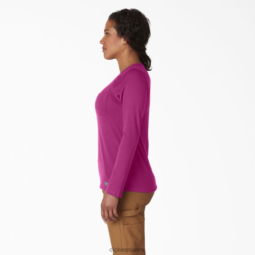 Dickies naiset viilentävä pitkähihainen t-paita festivaali fuksia (f2f) vaatteet Z844X1634