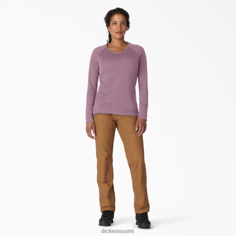 Dickies naiset viilentävä pitkähihainen t-paita mauve shadow kanerva (vsh) vaatteet Z844X1638