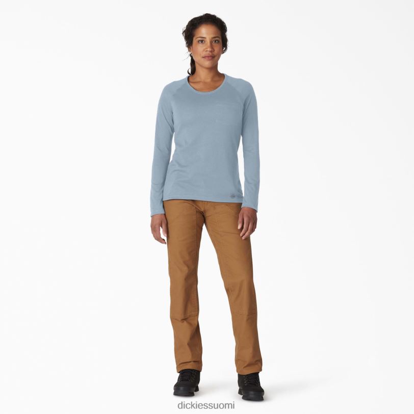 Dickies naiset viilentävä pitkähihainen t-paita sumun sininen (fe) vaatteet Z844X1633
