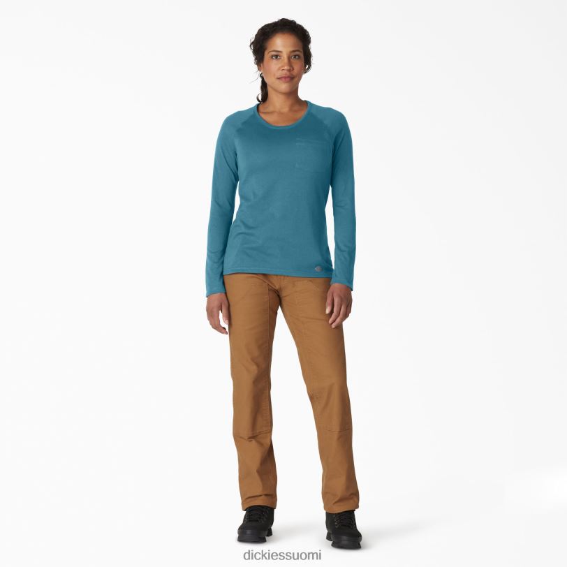 Dickies naiset viilentävä pitkähihainen t-paita syvä taivas (esd) vaatteet Z844X1632