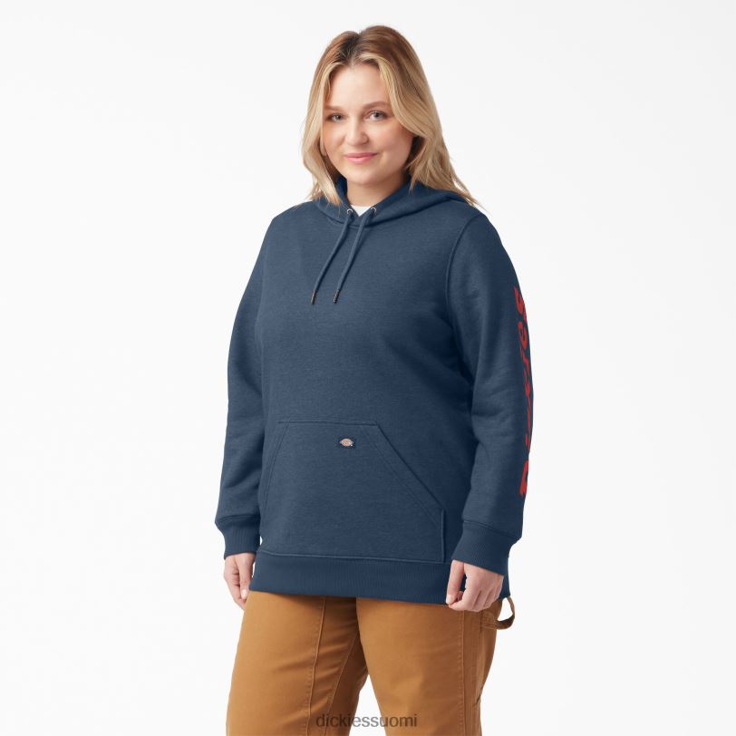 Dickies naiset plus painava logohihainen pusero kanervan laivasto (nvh) vaatteet Z844X2349