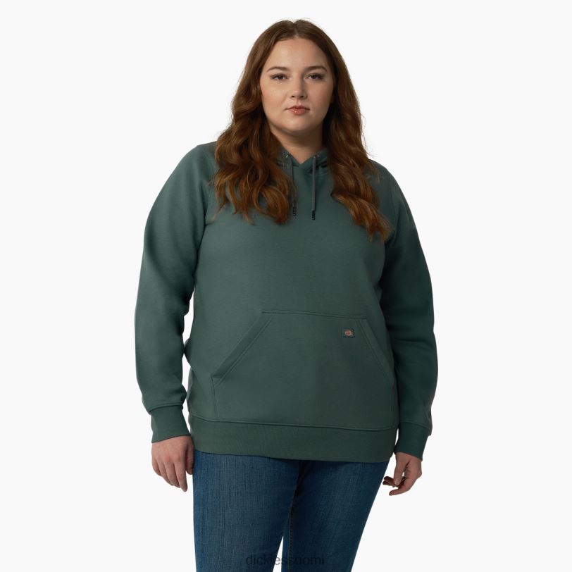 Dickies naiset plus painava logohihainen pusero lincoln green (ln) vaatteet Z844X2348