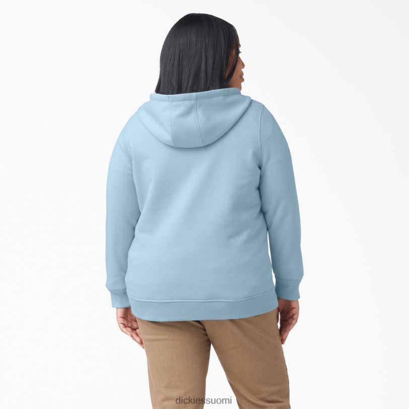 Dickies naiset plus raskaan kokoinen vetoketjullinen huppari kirkas sininen (eu) vaatteet Z844X2276