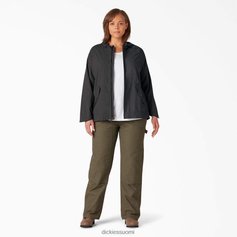 Dickies naiset plus suorituskykyinen hupullinen takki musta (bkx) vaatteet Z844X2327