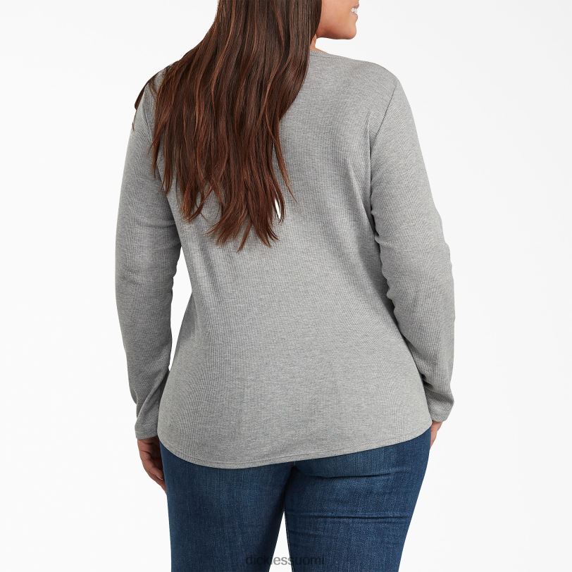 Dickies naiset plus Henley pitkähihainen paita grafiitinharmaa (gad) vaatteet Z844X2203