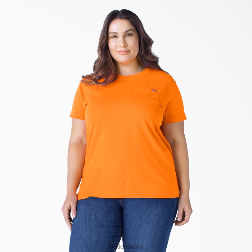 Dickies naiset plus lyhythihainen raskas t-paita oranssi (tai) vaatteet Z844X1974