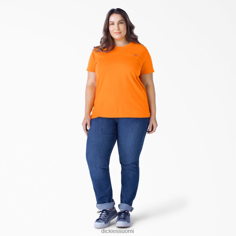 Dickies naiset plus lyhythihainen raskas t-paita oranssi (tai) vaatteet Z844X1974