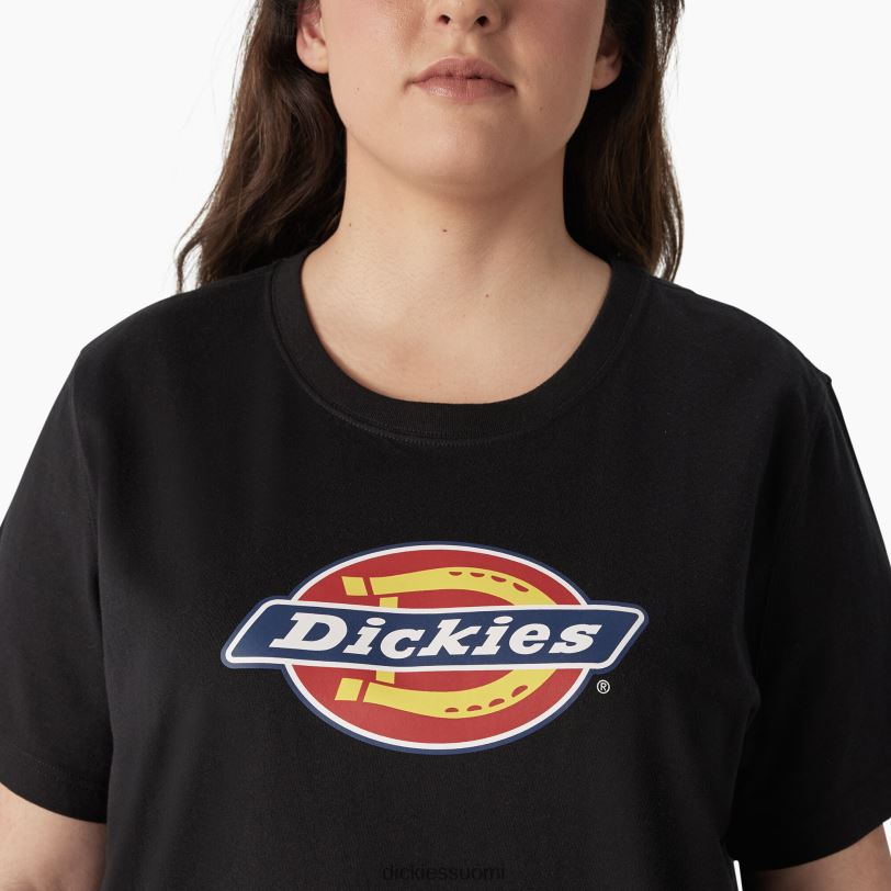 Dickies naiset plus painava logo-t-paita musta (kbk) vaatteet Z844X2146