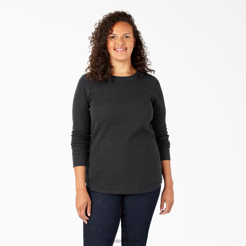 Dickies naiset plus pitkähihainen lämpöpaita musta (kbk) vaatteet Z844X2071