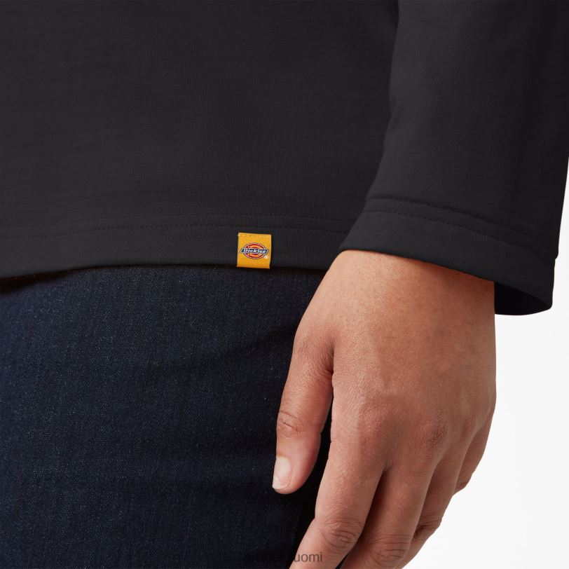 Dickies naiset plus raskaansarjan henley musta (kbk) vaatteet Z844X2154