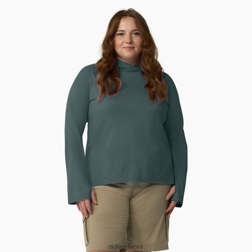 Dickies naiset plus viilentävä aurinkopaita lincoln green (ln) vaatteet Z844X1647