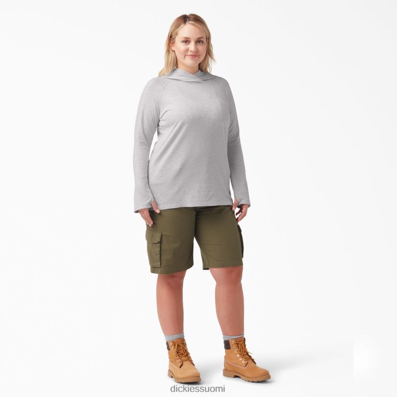 Dickies naiset plus viilentävä aurinkopaita tuhkanharmaa (ag) vaatteet Z844X1640