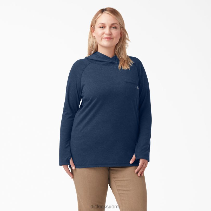Dickies naiset plus viilentävä aurinkopaita tumma laivastonsininen kanerva (dnh) vaatteet Z844X1643
