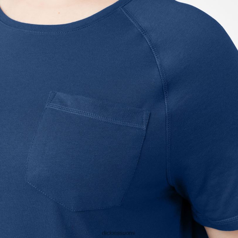 Dickies naiset plus viilentävä lyhythihainen t-paita dynaaminen laivasto (dy2) vaatteet Z844X1588