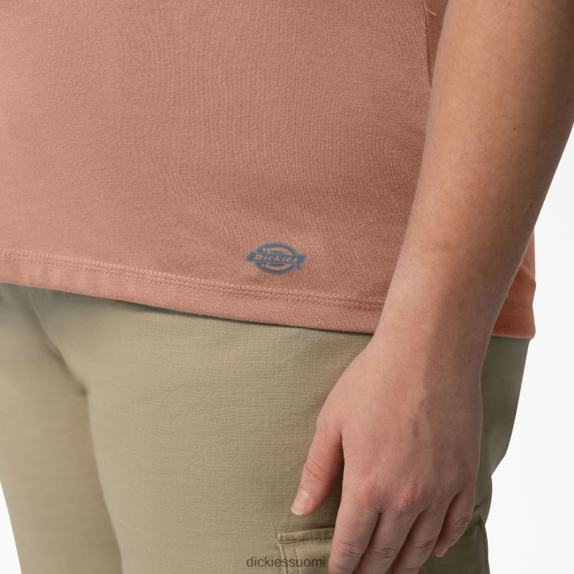 Dickies naiset plus viilentävä lyhythihainen t-paita korkki yksivärinen kanerva (c2k) vaatteet Z844X1587